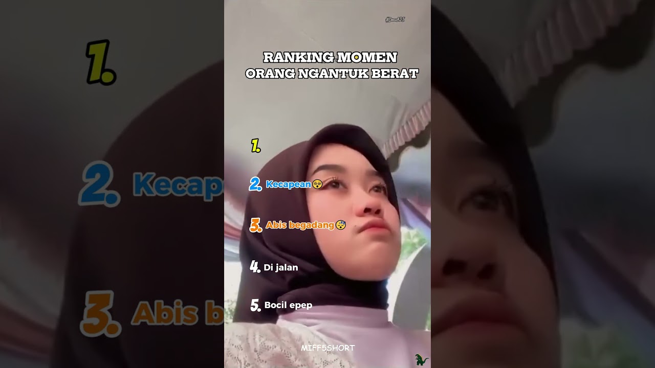 Ranking Momen Orang Ngantuk Berat😴