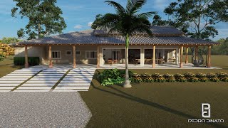 CASA PARA FAZENDA - COM 6 SUITES  ( P - 190)