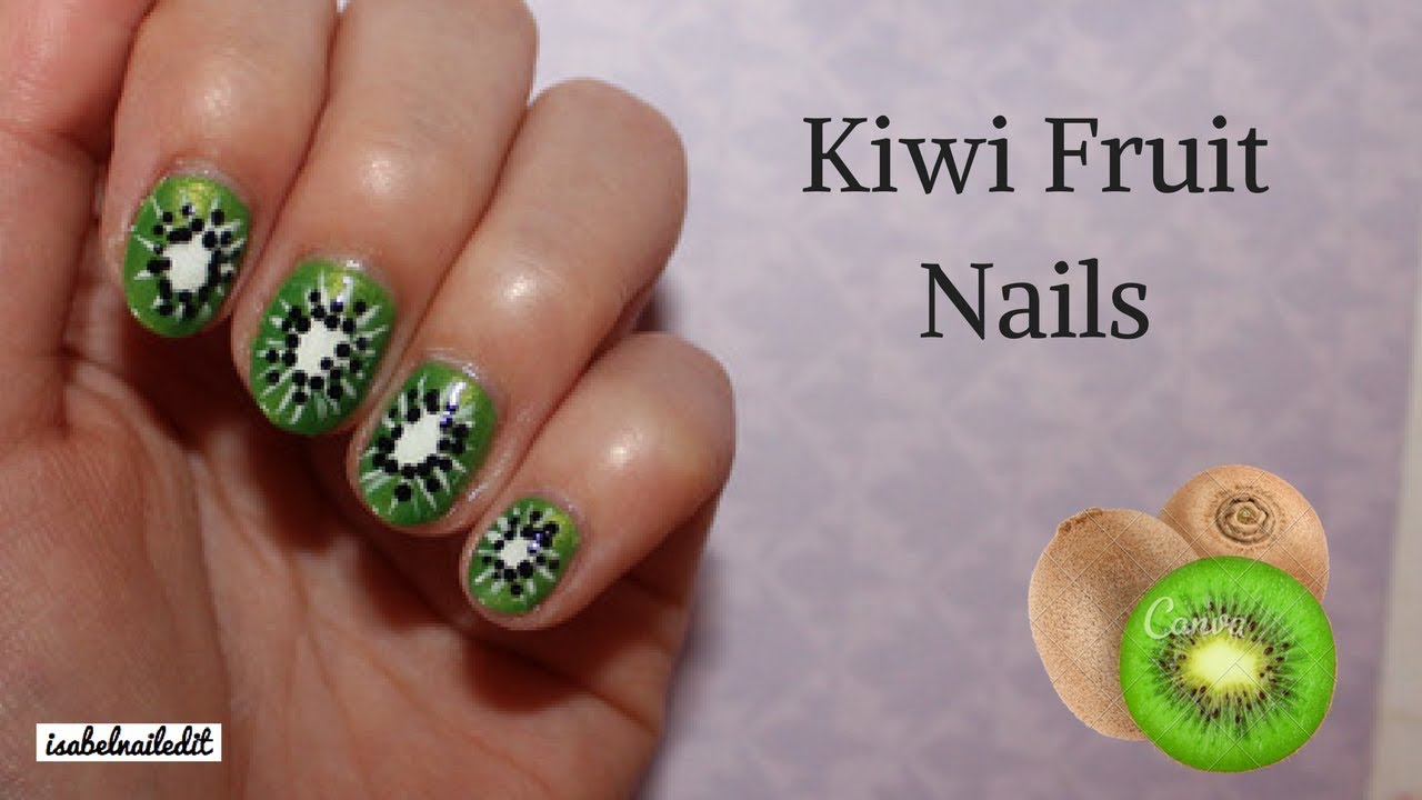 6. Kiwi Fruit Inspired Nails - wide 11