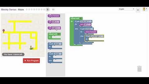 Blockly Games - Maze - Level 9