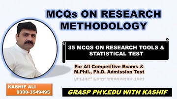 RESEARCH MCQS| MCQS ON RESEARCH TOOL & DATA ANALYSIS| MCQS ON RESEARCH METHODOLOGY PART-III