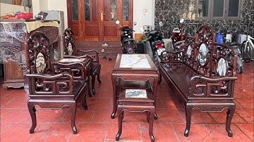 Móc mỏ tàu 6 món gỗ gụ taQuảngBìnhvân gân dánglốiđẹphàngmộngthủngLH0333770662@ogoBuiTung (18/9/2025)