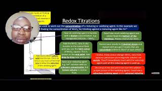 Redox titrations |Transition metals