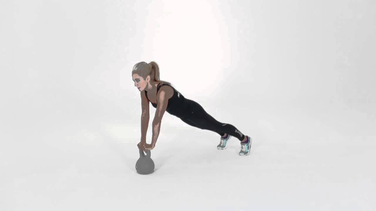 Kettle Bell Plank video to gif