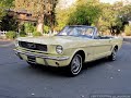 1966 Ford Mustang Convertible in Springtime Yellow