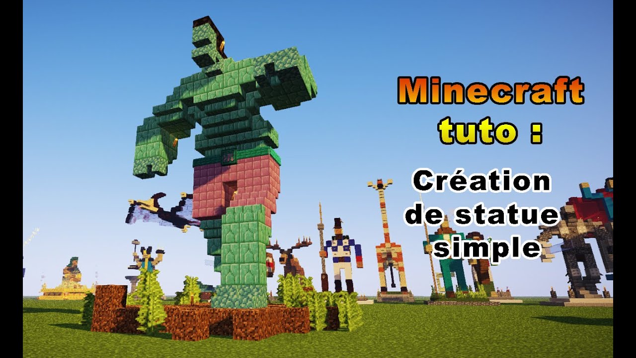 Minecraft Tuto - statue simple de Hulk - YouTube