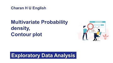 Multivariate probability density, Contour plot | Exploratory Data Analysis