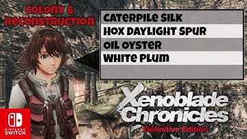 Nature Level 4 Caterpile Silk, Hox Daylight Spur, Oil Oyster & White Plum - Xenoblade Chronicles