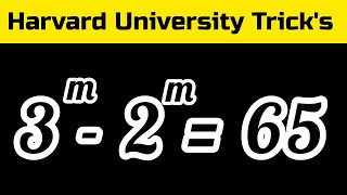 Only Genius Students Solve This Exponential Maths Olympiad  Question | Find "m" = ? | 