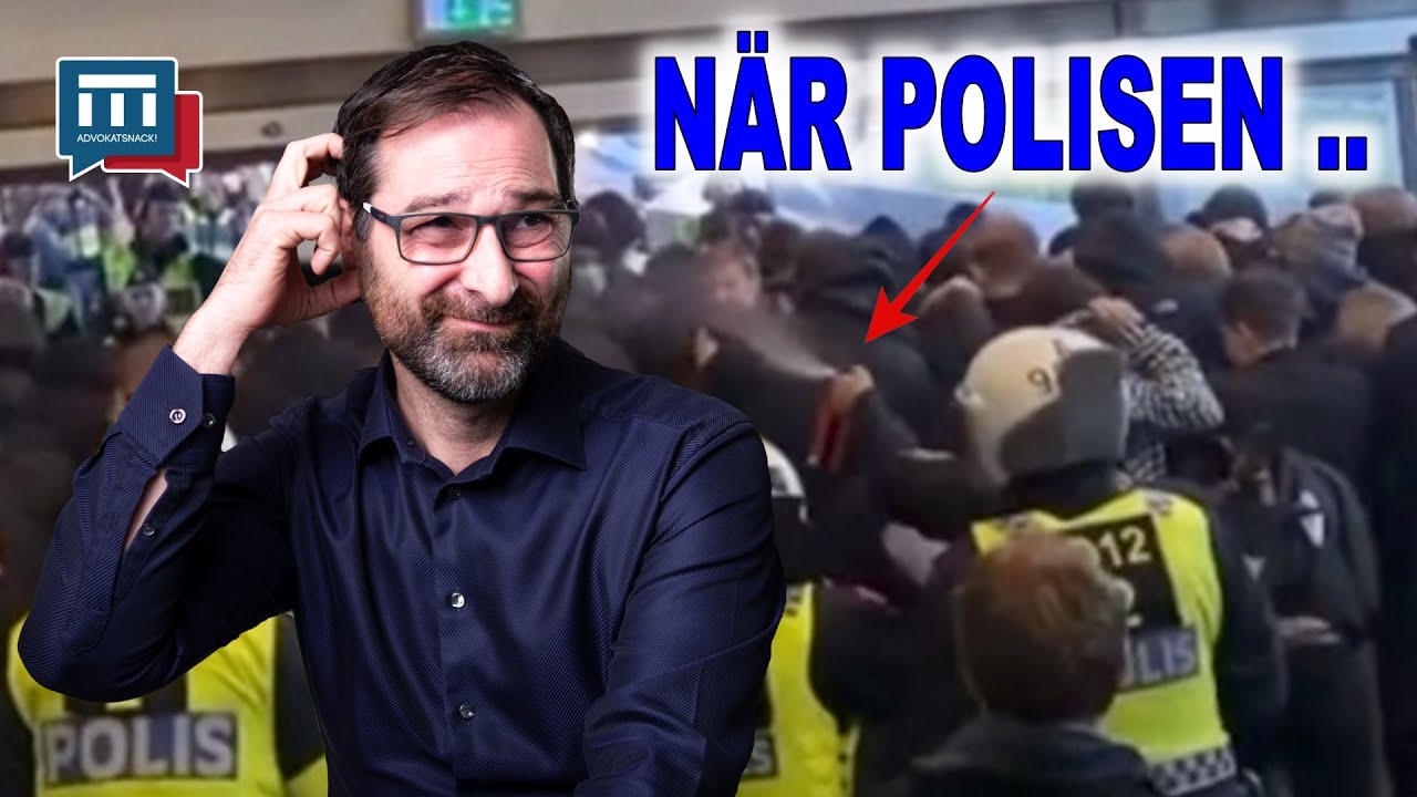 NÄR POLISEN SPRAYAR