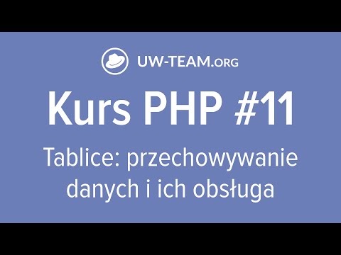 Wideo: Jakie są typy tablicy w PHP?