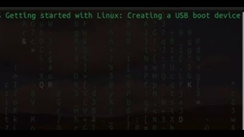 How to create a USB boot disk for Linux