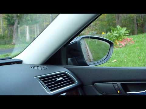 VW Passat auto passenger lowering mirror explained (curb convenience function)
