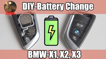 BMW - How to change SmartKey remote control Battery on BMW X1 X2 X3 X5 X6