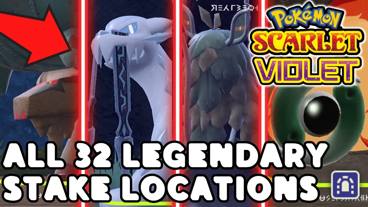 Pokémon Scarlet and Violet Legendaries: All 32 Ominous Stake locations and  how to catch each Legendary Pokémon