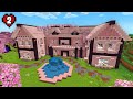 I Built the Ultimate Cherry Blossom Base in Minecraft Hardcore!