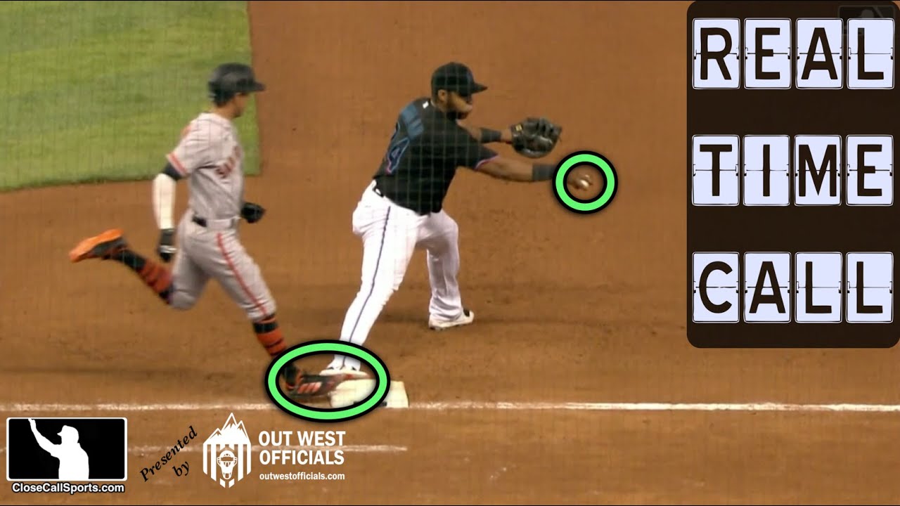 Real Time Call - 1B Umpire Alfonso Marquezs Quick Call on a Juggling Ball 