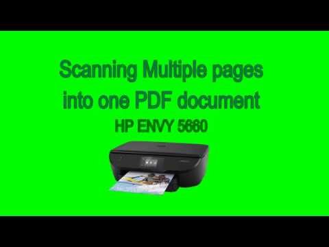 HP Envy 5660 - Scanning multiple pages to a PDF document