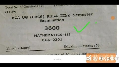 Hpu Bca 3rd sem maths previous year question papers 2017-18-19-21. With Explain .website link.