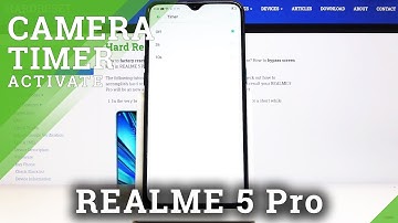 How to Use a Camera Countdown on Realme 5 Pro –  Set Camera Timer