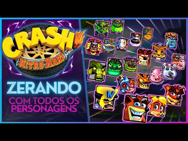 Crash Nitro Kart (PS2/GC) - ZERANDO com TODOS os PERSONAGENS #11