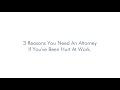 Check out Missouri Personal Injury Lawyer, Spencer E. Farris discussing 3 reasons why you need an attorney if you have been hurt at work.