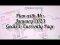 Plan with Me: January Currently Setup // Catch-All &amp; Wellness Planners