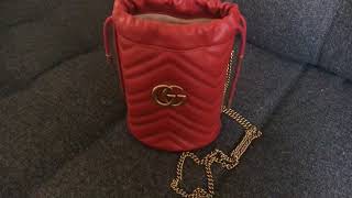 Gucci Marmont Mini Bucket Bag Review - Karina Style Diaries