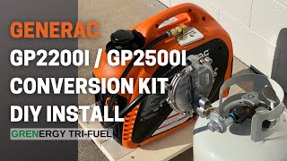 Generac GP2200i & GP2500i Inverter Generator  DIY Propane and Natural Gas Conversion Kit