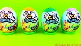 Polly Pocket Egg Surprises | Learning Colors & Opening Polly Pocket Plastic Egg Surprises