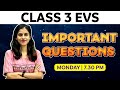 Class 3  evs public exam  important questions  exam winner class 3