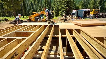 Video 1: Meadowlark Log Cabin Subfloor Assembly, Turner Mountain, Montana ￼