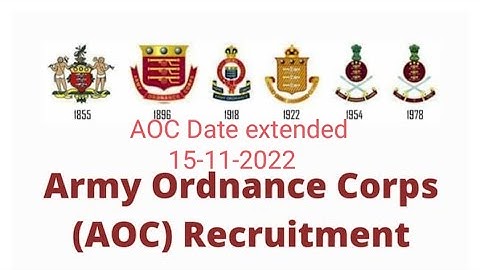 Army Ordnance corps (aoc) date extended 15 nov 2022 #aoc #armyordnancecorps