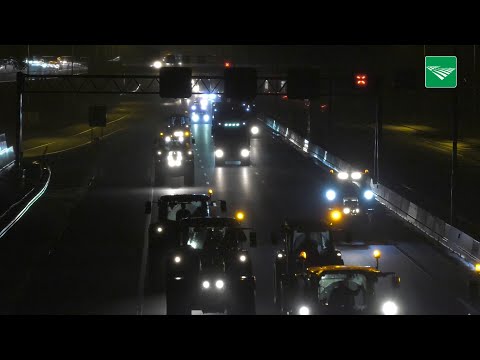 Boeren massaal onderweg