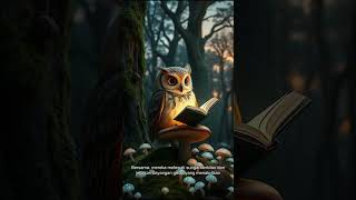 Cerita Anak : Burung Hantu dan Buku Mantra di Hutan Cahaya