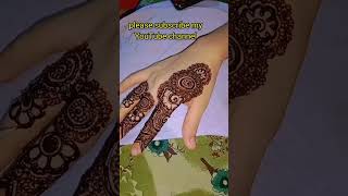 Easy mahendi design #shortsvideo #shorts #youtubeshorts #mahendidesigns