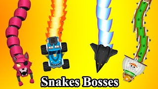 All Bosses Gameplay - Snake.io