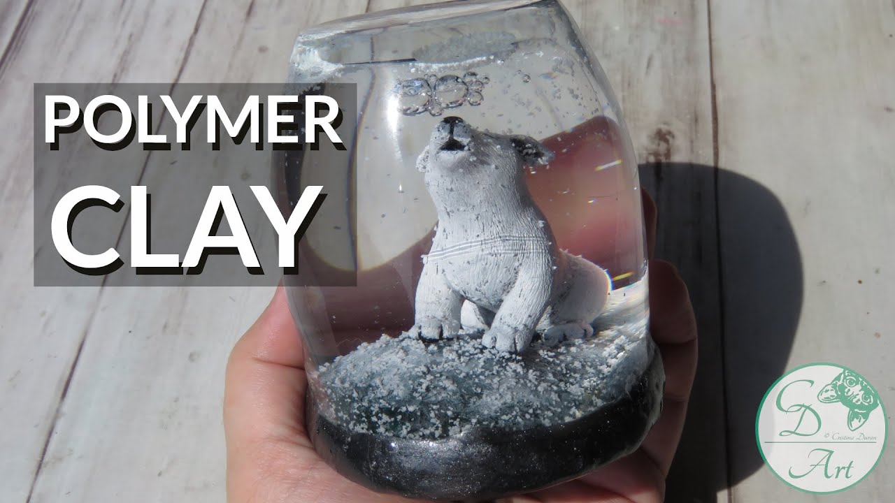 POLYMER CLAY – Handmade SNOW GLOBE - YouTube