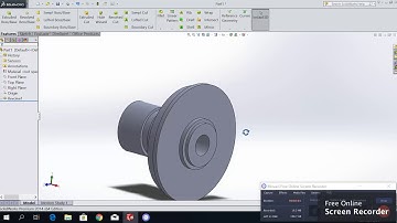 Solidworks 3D Mechanical Part by Revolve for Beginners MEN100 #6 (Part 1)