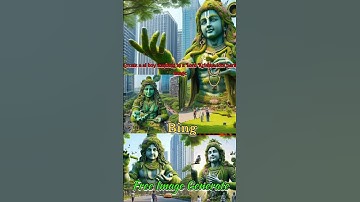Create a ai boy standing in a Lord Krishna idol park image | Krishna  image | Krishna image generate