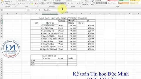Cách gộp ô nhanh trong Excel