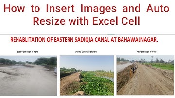 How to Insert Picture and Automatically Resize Picture in Excel Cells #irfansbe #resize #urdu