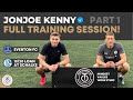 Jonjoe kenny  everton fc  fc schalke  full training session  part 1 tomowensuk