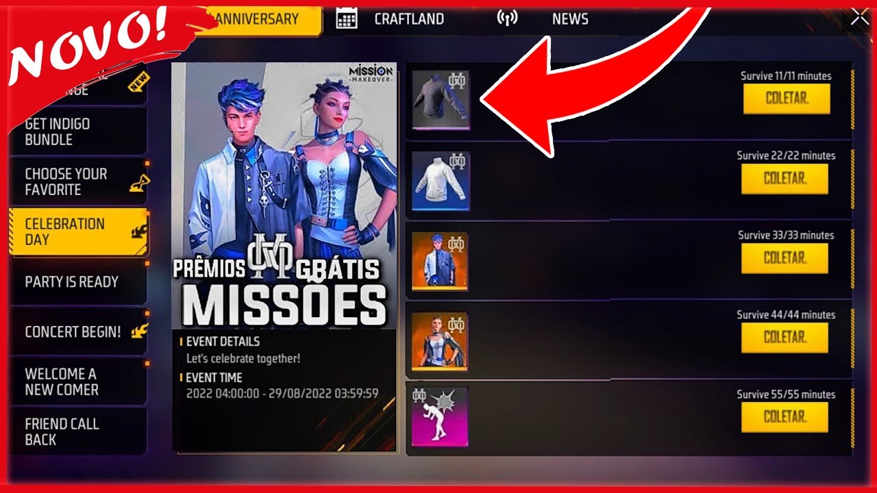 URGENTE! GOLA ALTA DE GRAÇA NO FREE FIRE?! SKINS DO NOVO EVENTO MONSON  ORAKII 