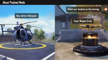 PUBG MOBILE NEW UPDATE 0.15 : PAYLOAD MODE (HELICOPTER) - AIR STRIKE - RECALL TEAMMATE - BRDM - RPG