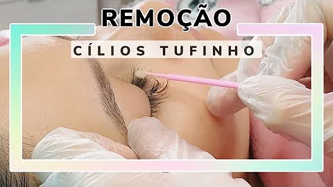 Como remover cílios Tufinho com removedor Navina?