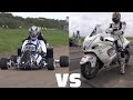 Suzuki GSX 1300R Hayabusa vs 230HP Kart CBR1000RR Fireblade