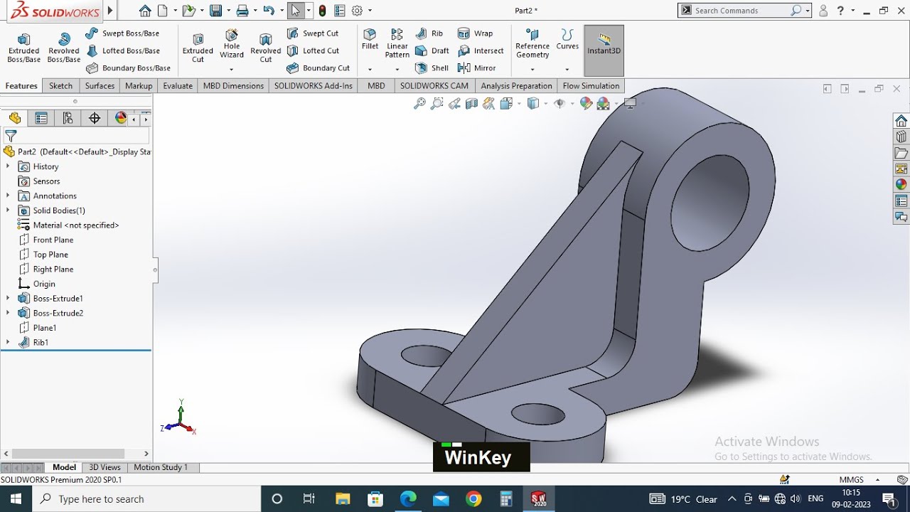 SolidWorks Practice Exercises for Beginners in hindi - 23 #solidworks # ...