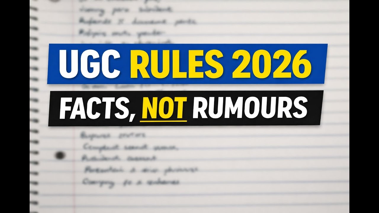 UGC Equity Guidelines 2026 Explained in English | Equal Opportunity Rules for Colleges