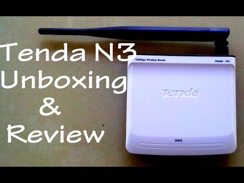 Tenda N3 N150 1 LAN Wireless Router Unboxing and hands-on review